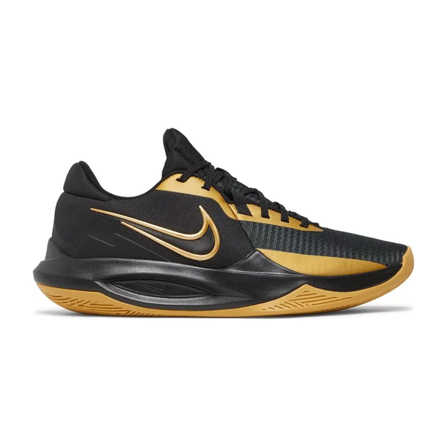 Nike Precision 6 Black Metallic Gold