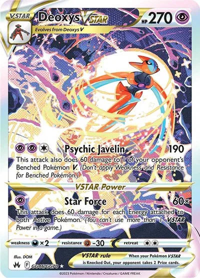Deoxys VSTAR Crown Zenith: Galarian Gallery Ultra Rare • GG46/GG70 Holofoil