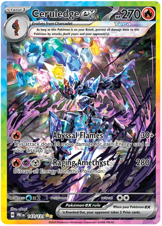 Ceruledge ex Prismatic Evolutions Special Illustration Rare • 147/131 Holofoil