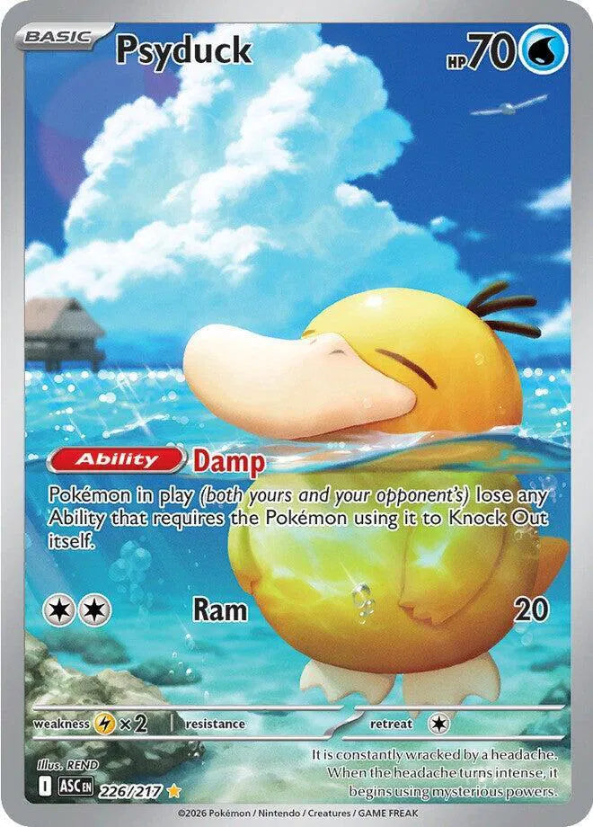 Psyduck Ascended Heroes Illustration Rare • 226/217 Holofoil