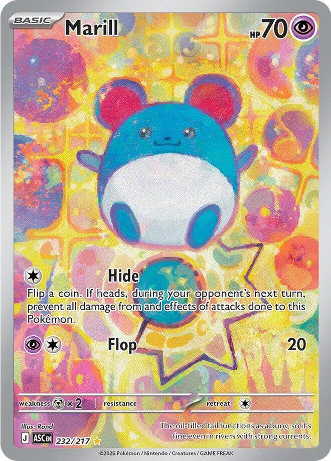 Marill Ascended Heroes Illustration Rare • 232/217 Holofoil