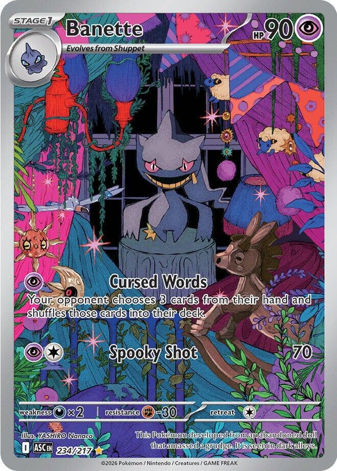 Banette Ascended Heroes Illustration Rare • 234/217 Holofoil