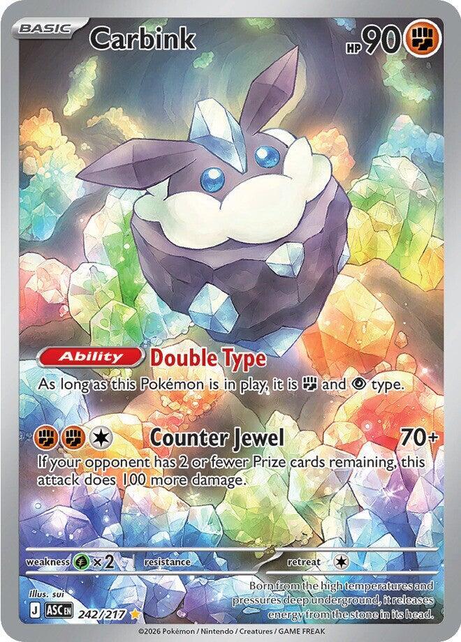 Carbink Ascended Heroes Illustration Rare • 242/217 Holofoil