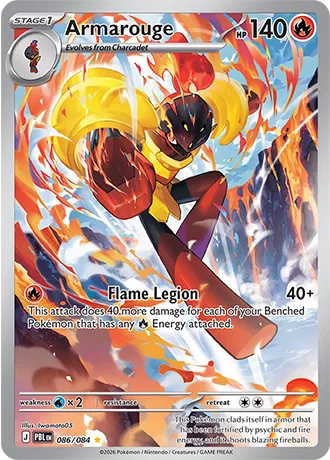 Armarouge Pitch Black Illustration Rare • 086/084 Holofoil