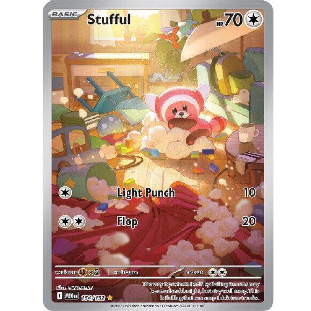 Stufful Mega Evolution Illustration Rare • 154/132 Holofoil