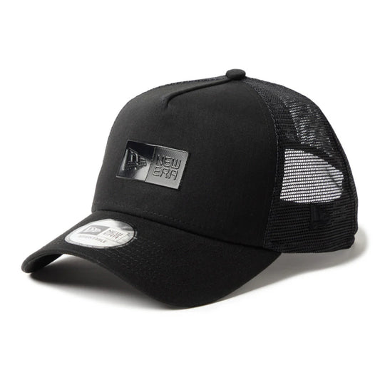 New Era 9forty A-Frame Trucker TPU Box Logo Tonal Black