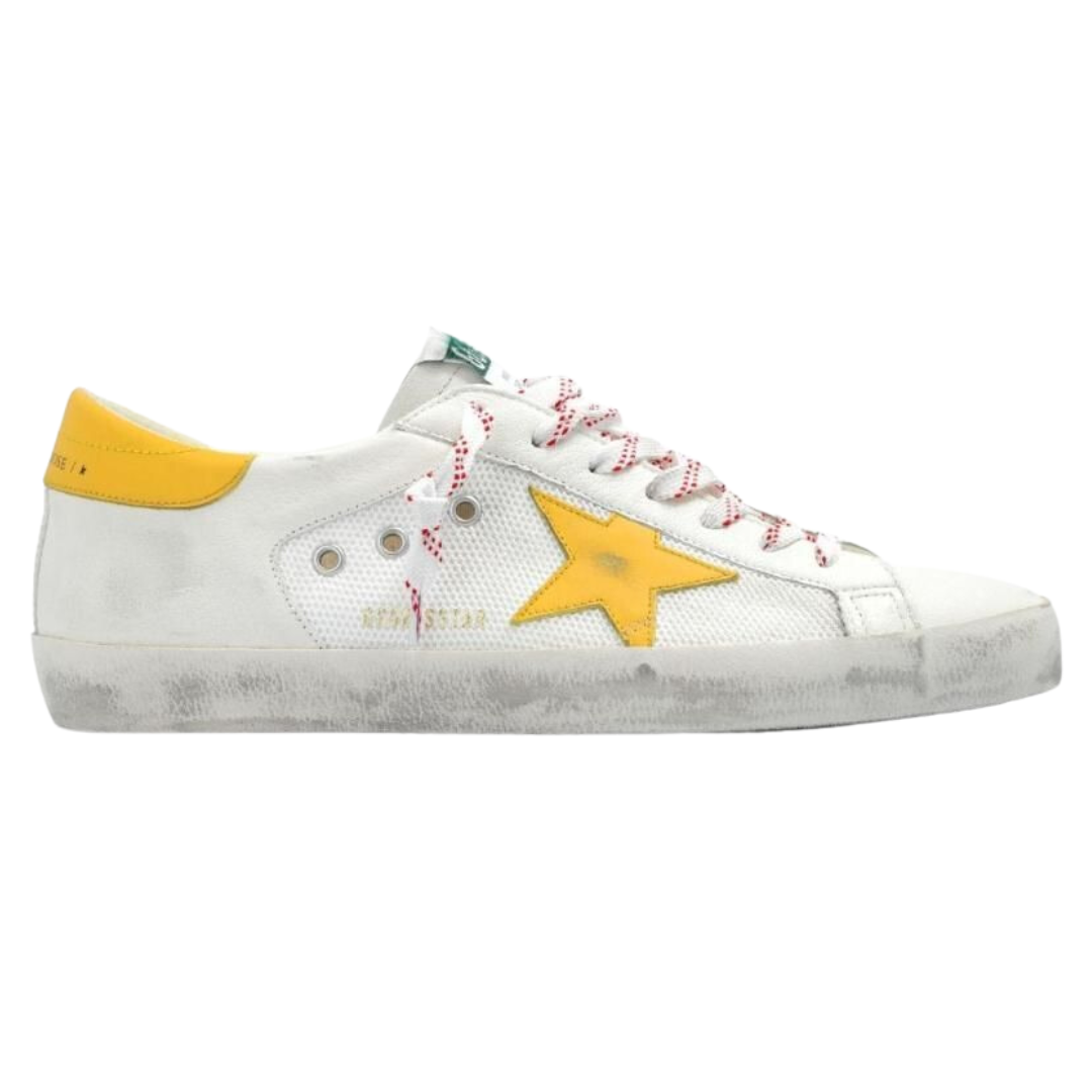 Golden Goose Super Star White Yellow (Mens)