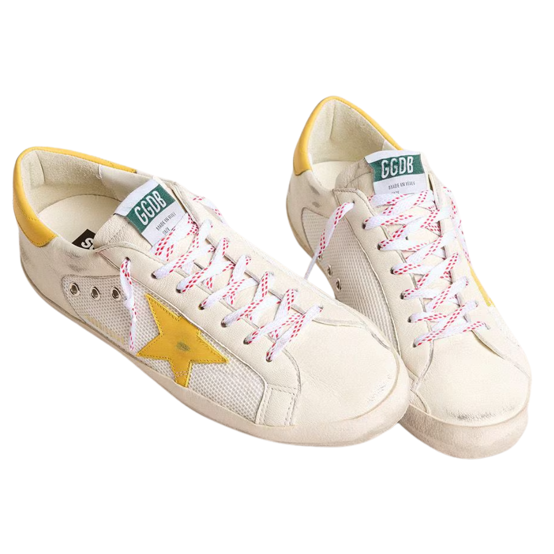 Golden Goose Super Star White Yellow (Mens)
