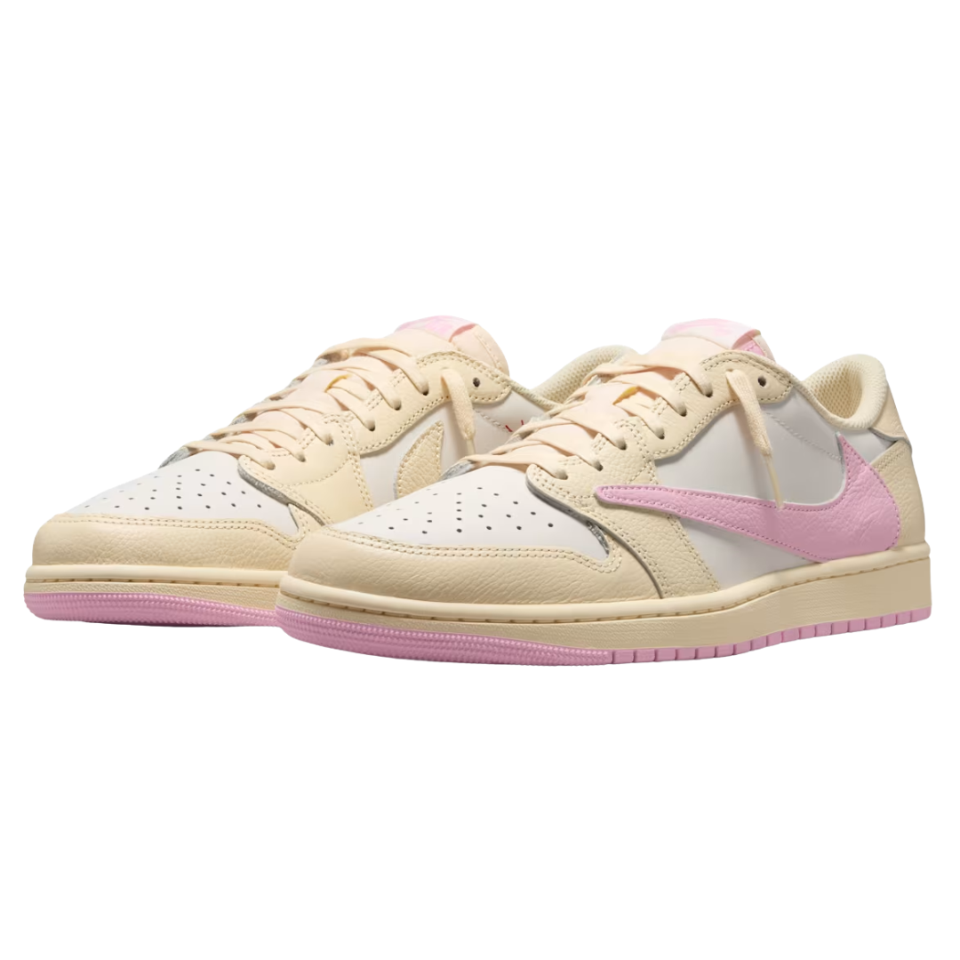 Air Jordan 1 Low x Travis Scott Muslin and Shy Pink (Mens)