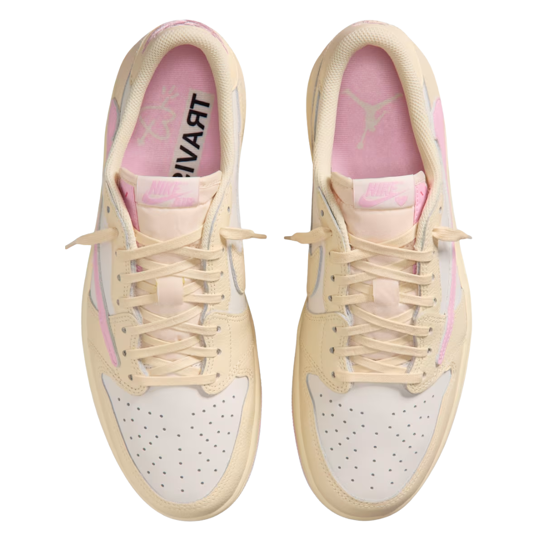 Air Jordan 1 Low x Travis Scott Muslin and Shy Pink (Mens)
