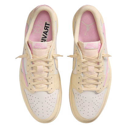 Air Jordan 1 Low x Travis Scott Muslin and Shy Pink (Mens)