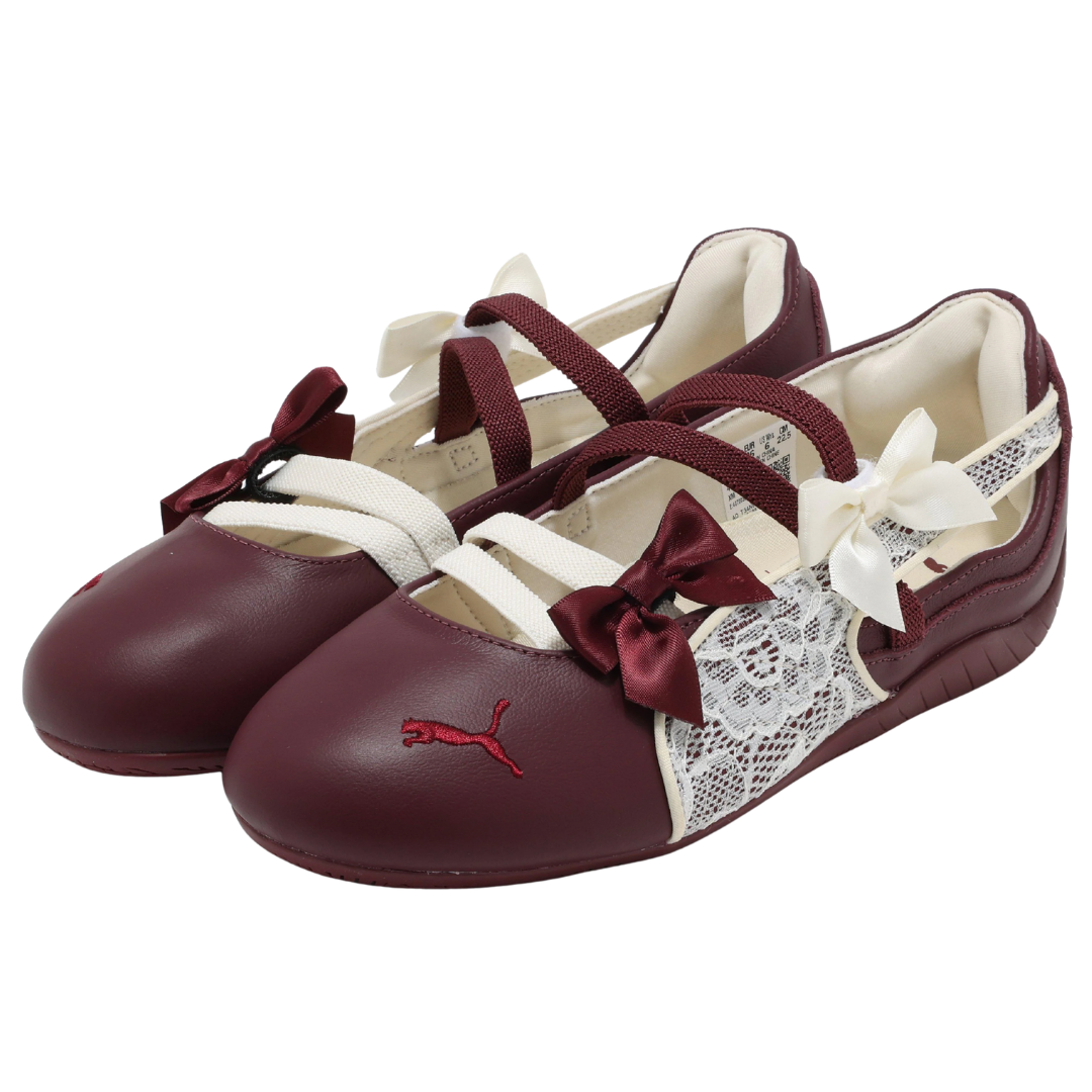 Puma Speedcat Ballet Laces Ruby Shimmer Frosted Ivory (Womens)