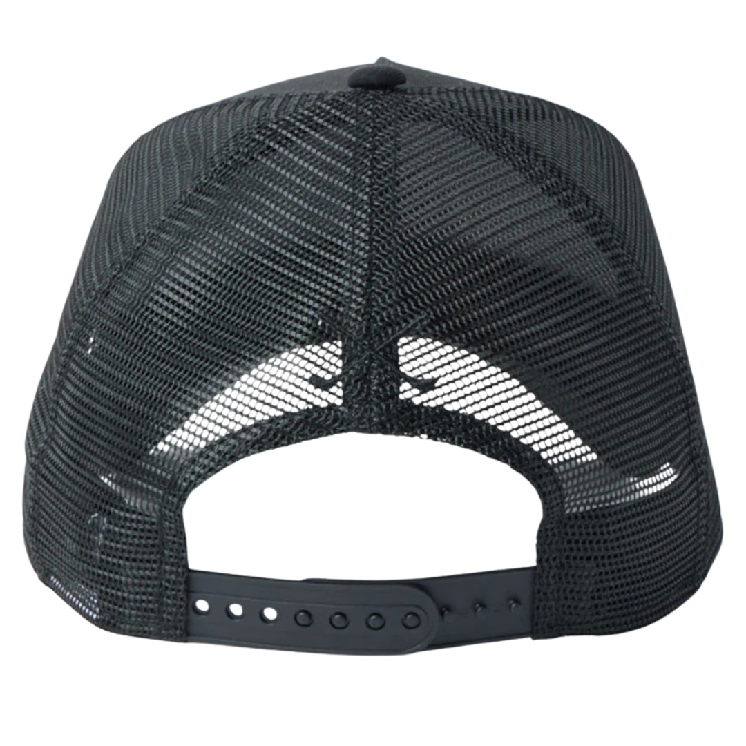 New Era Wordmark Golf Black Rope 9FORTY A-Frame Trucker Adjustable Cap