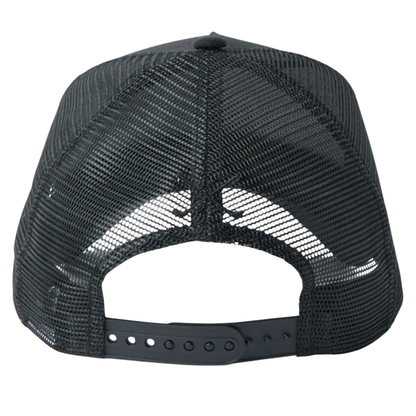 New Era Wordmark Golf Black Rope 9FORTY A-Frame Trucker Adjustable Cap