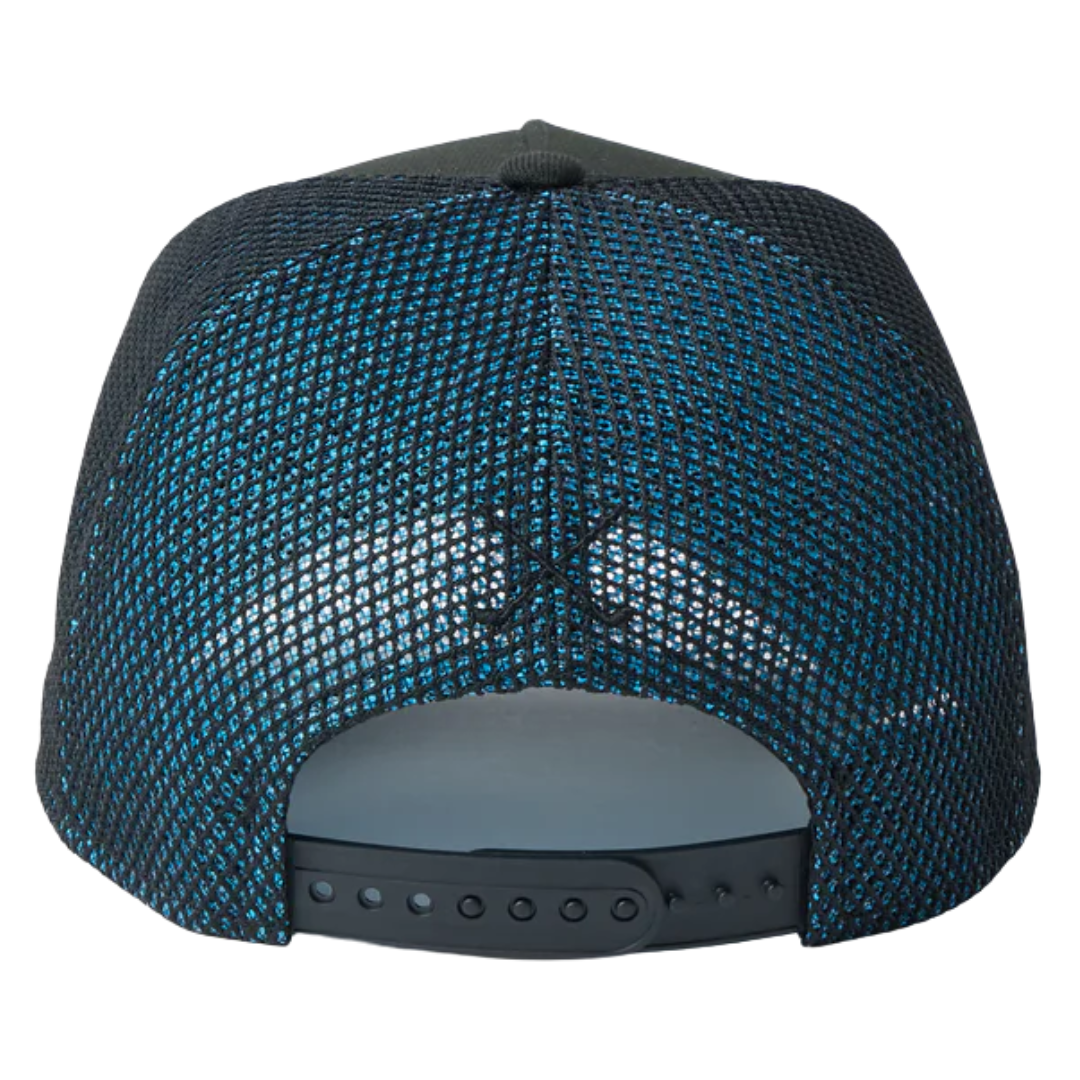 New Era Golf Double Mesh Black Teal 9FORTY A-Frame Adjustable Cap