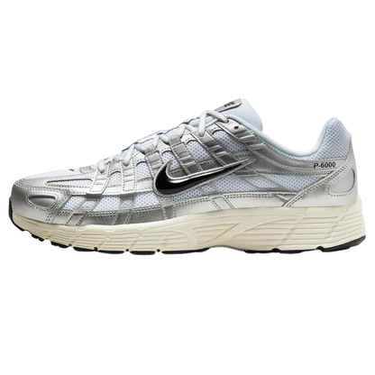 Nike P-6000 White Metallic Silver (Mens)