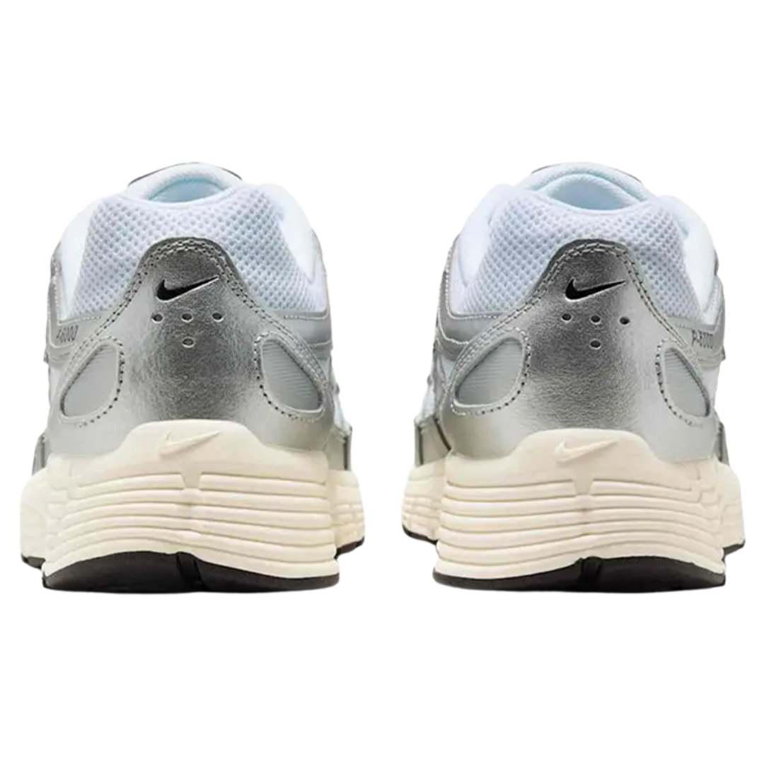 Nike P-6000 White Metallic Silver (Mens)
