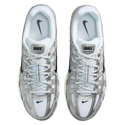 Nike P-6000 White Metallic Silver (Mens)