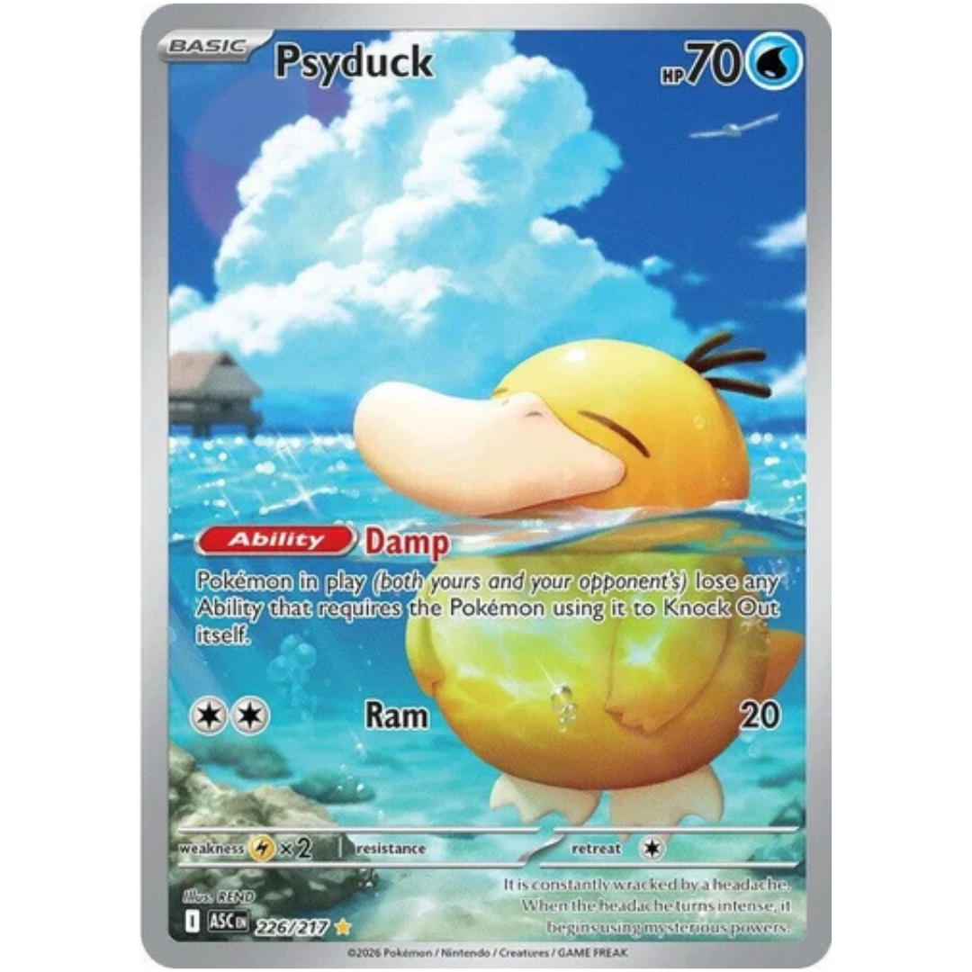 Psyduck Ascended Heroes Illustration Rare • 226/217 Holofoil