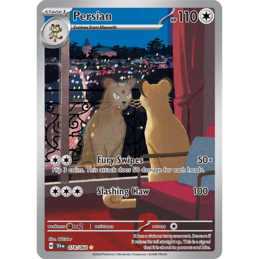 Persian Shrouded Fable Illustration Rare • 078/064 Holofoil