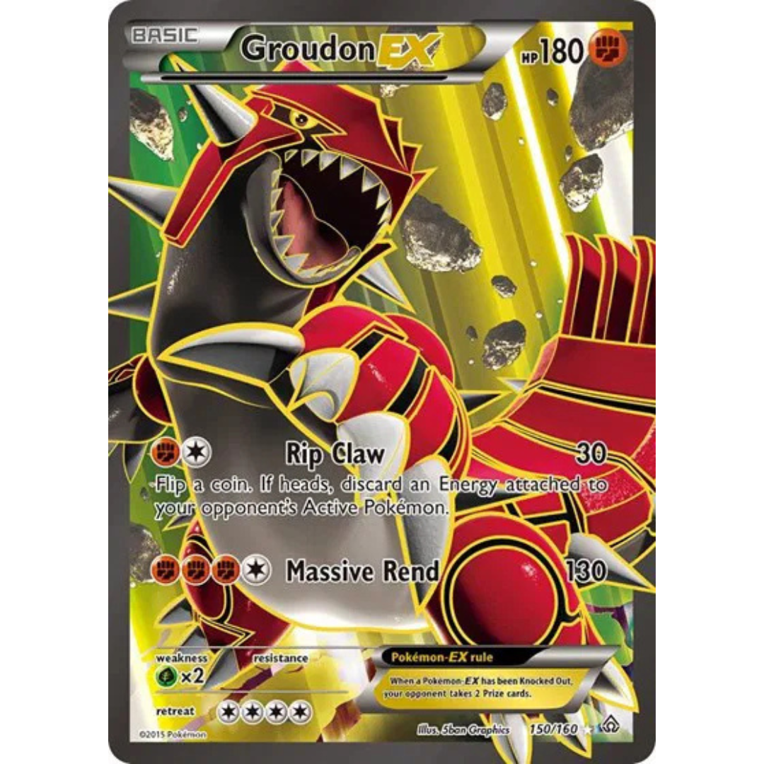 Groudon EX (150 Full Art) Primal Clash Ultra Rare • 150 Holofoil