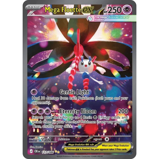 Mega Floette ex Chaos Rising Special Illustration Rare • 117/086 Holofoil