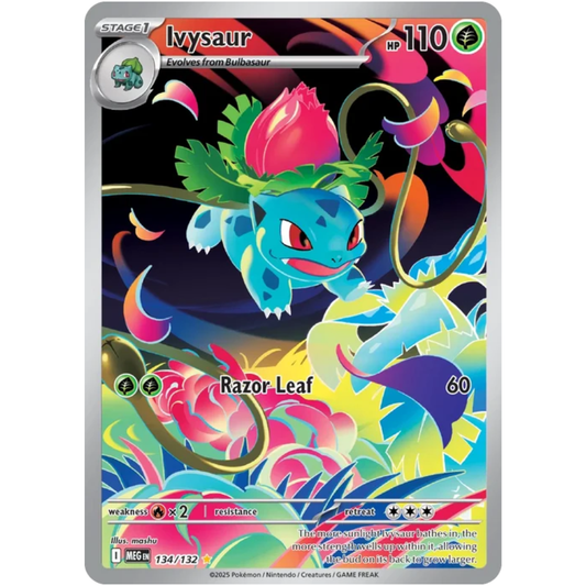 Ivysaur Mega Evolution Illustration Rare • 134/132 Holofoil
