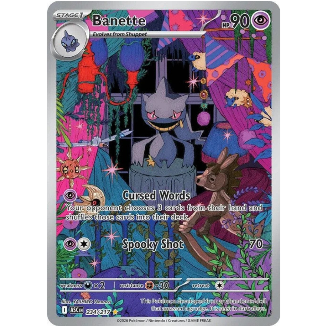 Banette Ascended Heroes Illustration Rare • 234/217 Holofoil