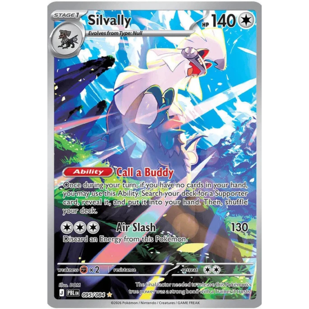 Silvally Pitch Black Illustration Rare • 095/084 Holofoil