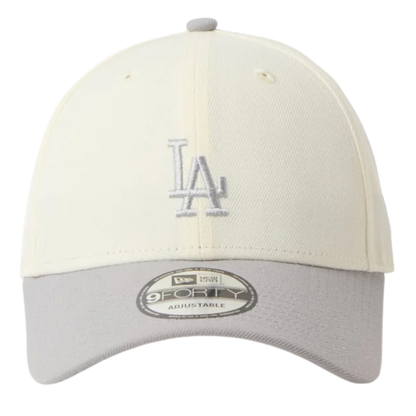 New Era 9FORTY Los Angeles Dodgers 2-Tone Grey Visor Chrome White Adjustable