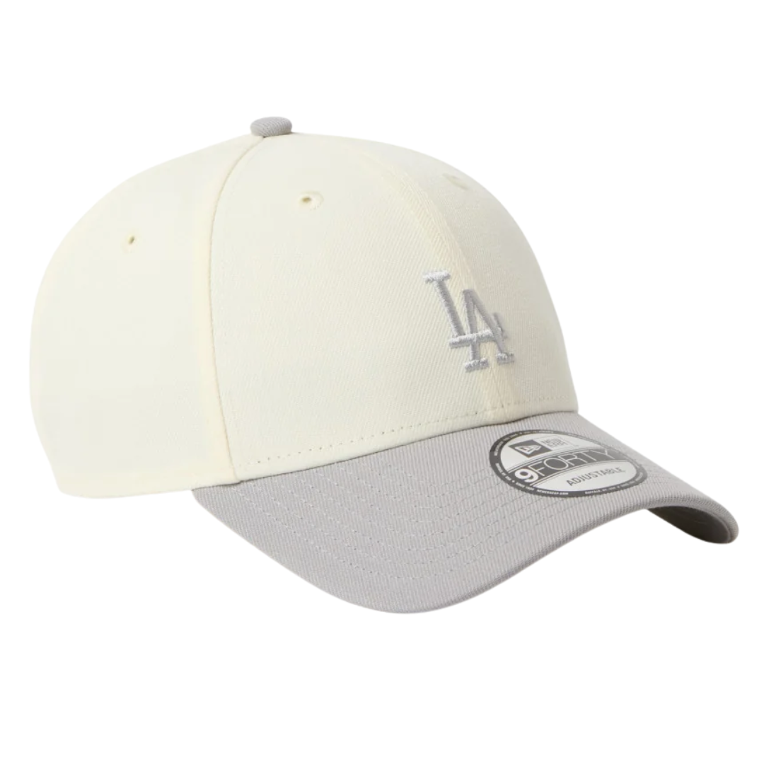 New Era 9FORTY Los Angeles Dodgers 2-Tone Grey Visor Chrome White Adjustable
