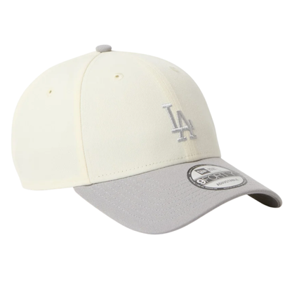 New Era 9FORTY Los Angeles Dodgers 2-Tone Grey Visor Chrome White Adjustable