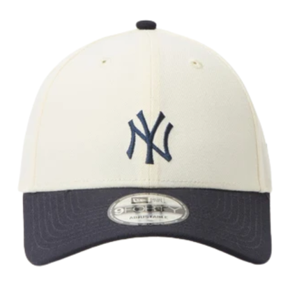 New Era 9FORTY CS New York Yankees 2-Tone Navy Visor Chrome White Adjustable
