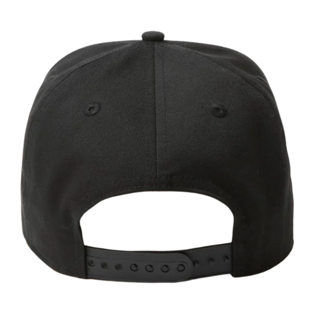 NEW ERA TAGGING LOGO 2-TONE BLACK VISOR CHROME WHITE 9FORTY A-FRAME CAP