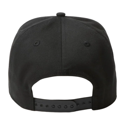 NEW ERA TAGGING LOGO 2-TONE BLACK VISOR CHROME WHITE 9FORTY A-FRAME CAP