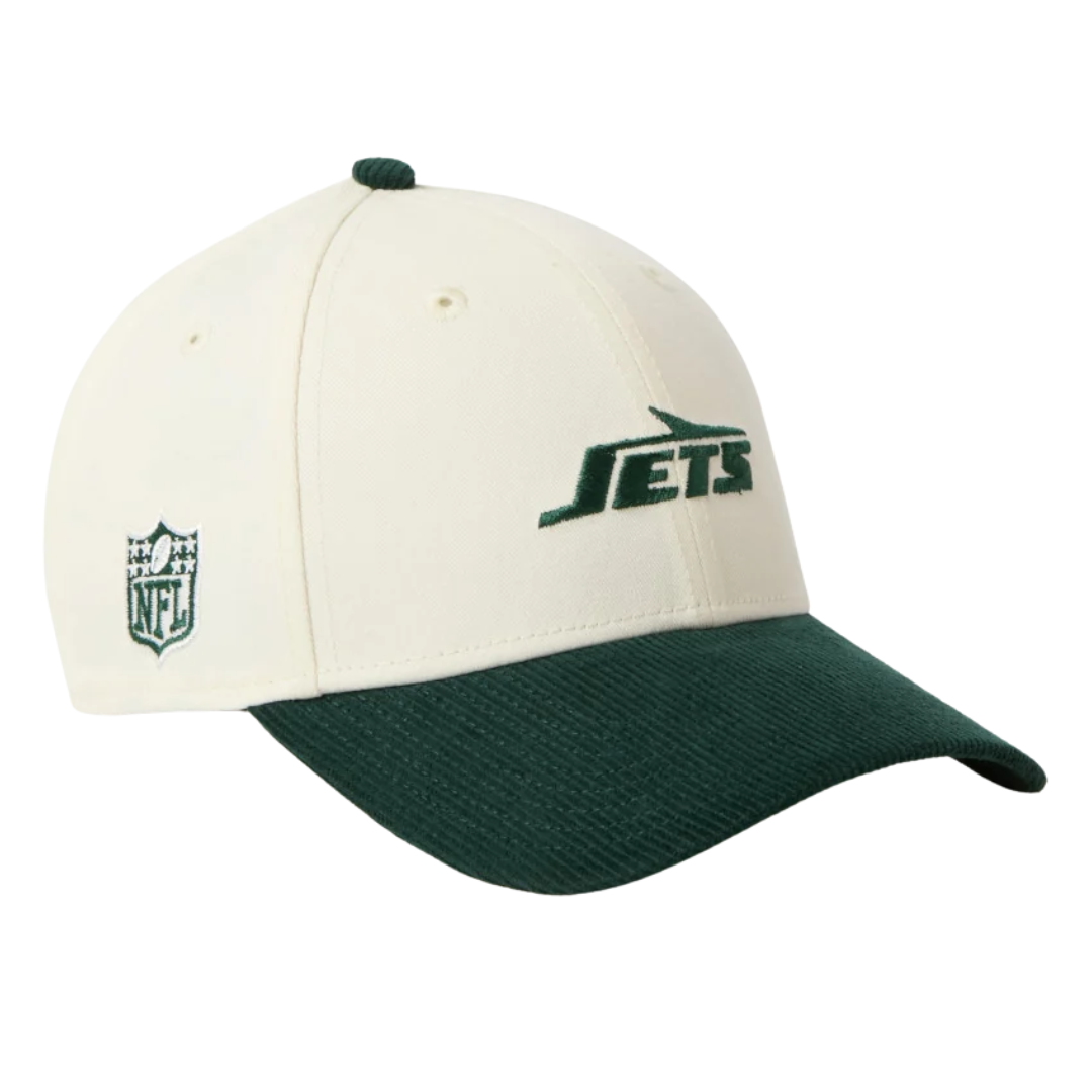 New Era NEW YORK JETS 2-TONE DARK GREEN VISOR CHROME WHITE 9FORTY CAP
