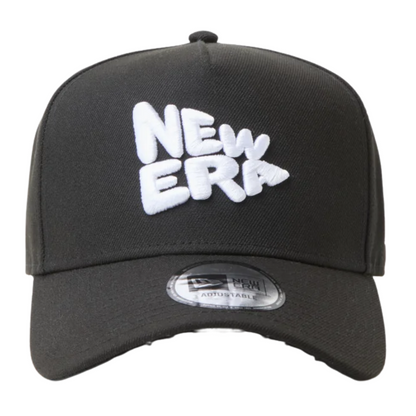 NEW ERA WORDMARK FLAG BLACK 9FORTY A-FRAME CAP