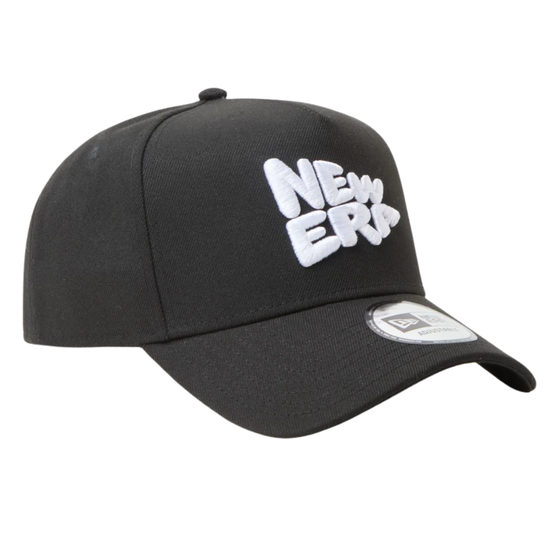 NEW ERA WORDMARK FLAG BLACK 9FORTY A-FRAME CAP