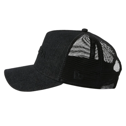 New Era 9FORTY A-Frame Trucker 1920 Denim Black Snapback