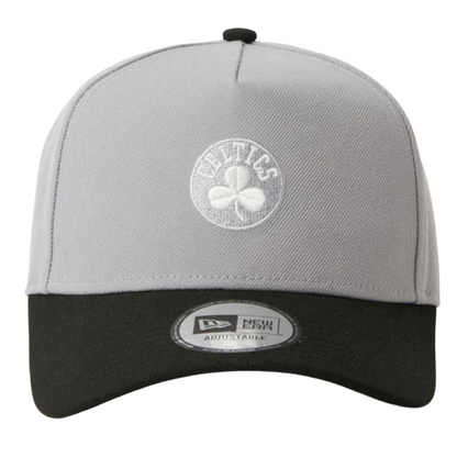 New Era Boston Celtics Two Tone Grey Black 9FORTY A-Frame Adjustable Cap
