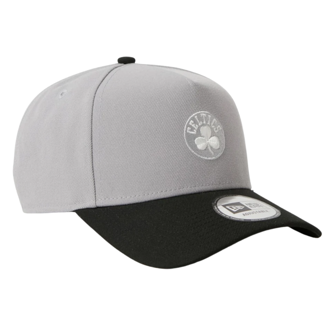 New Era Boston Celtics Two Tone Grey Black 9FORTY A-Frame Adjustable Cap