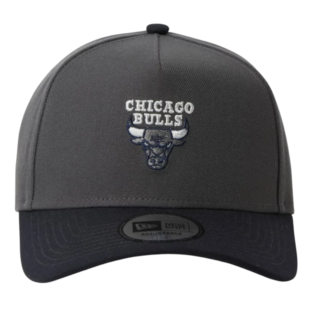 New Era Chicago Bulls Two Tone Grey Navy 9FORTY A-Frame Adjustable Cap