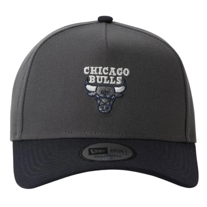 New Era Chicago Bulls Two Tone Grey Navy 9FORTY A-Frame Adjustable Cap