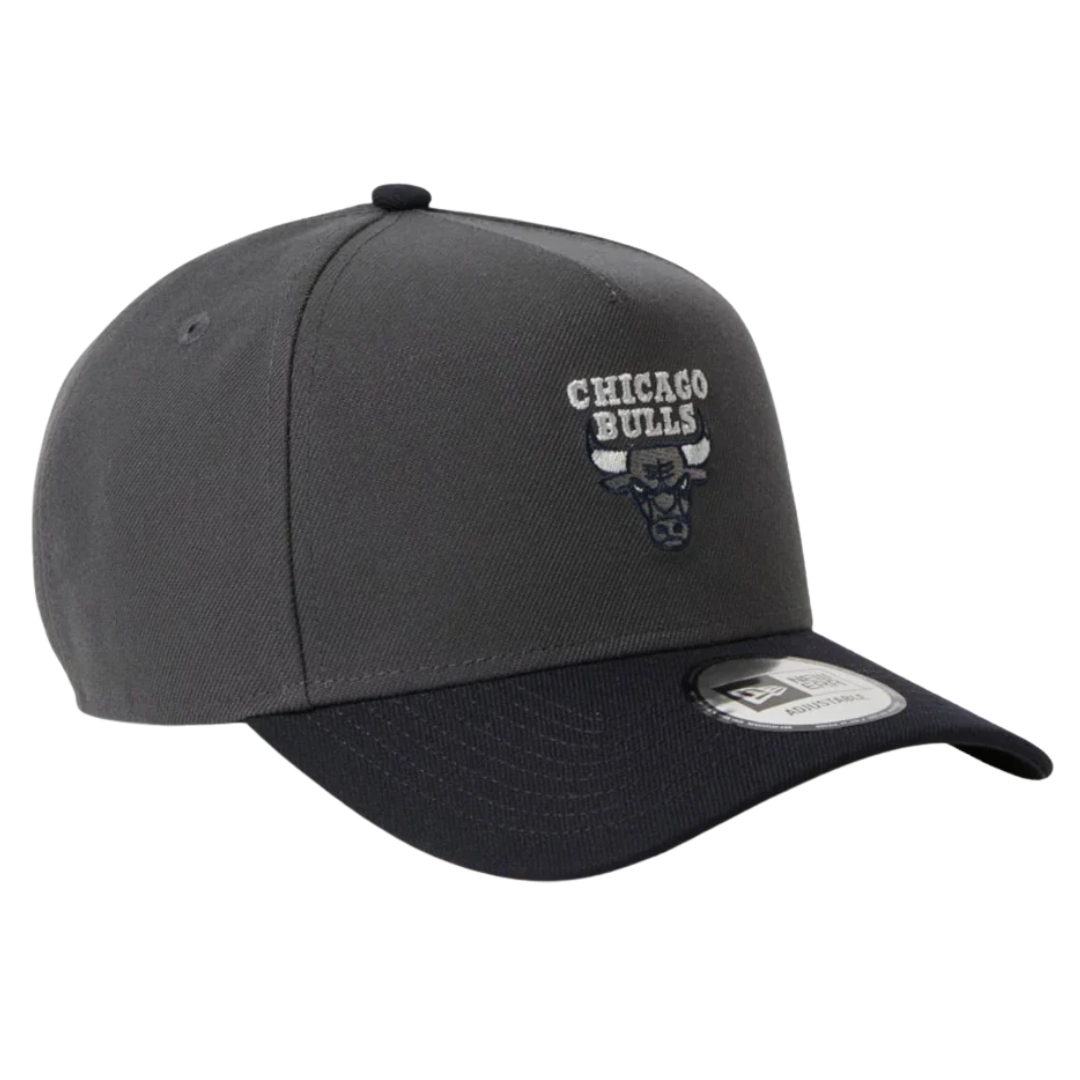 New Era Chicago Bulls Two Tone Grey Navy 9FORTY A-Frame Adjustable Cap