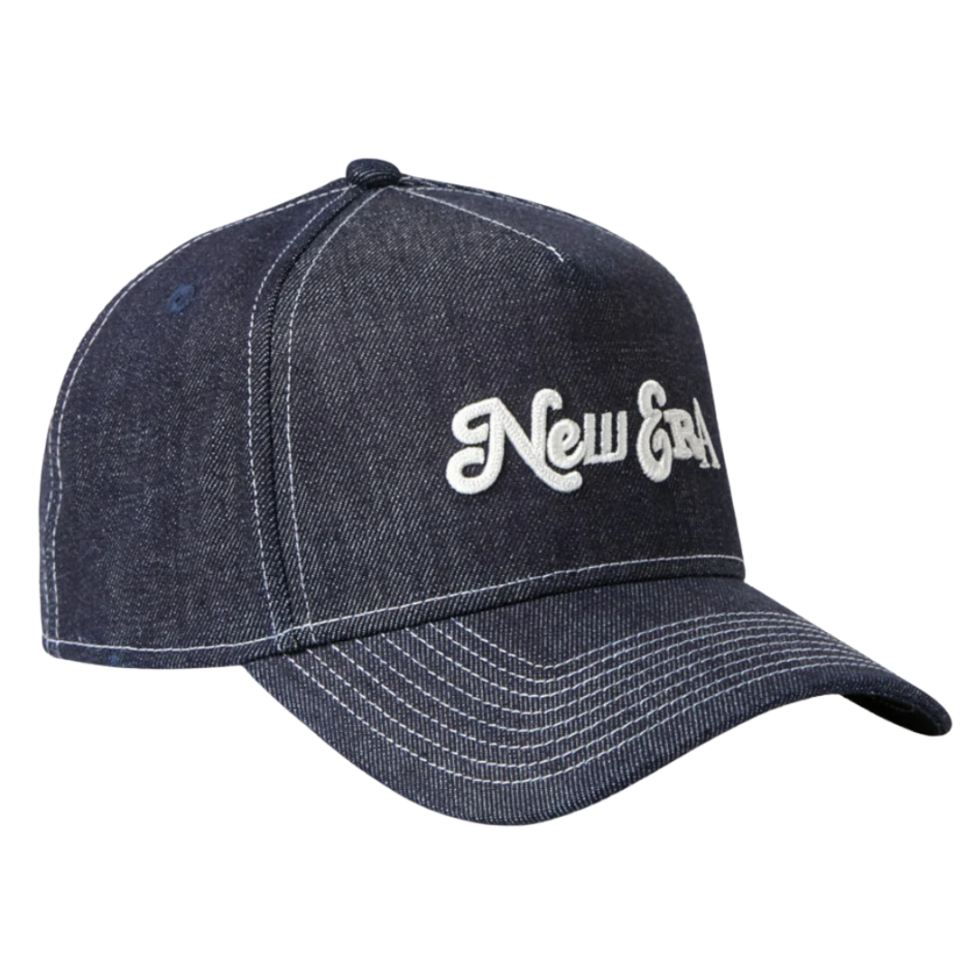 New Era Compilation Logo Navy 9FORTY A-Frame Adjustable Cap