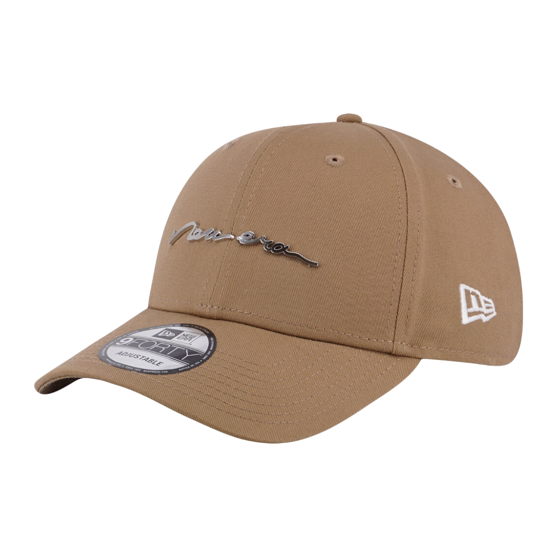 New Era 940 Handwritten Metal Badge Khaki