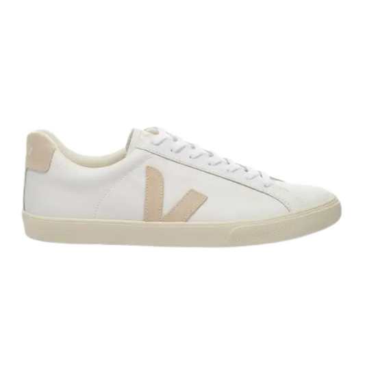 Veja Esplar Logo Leather White Sable (Mens)