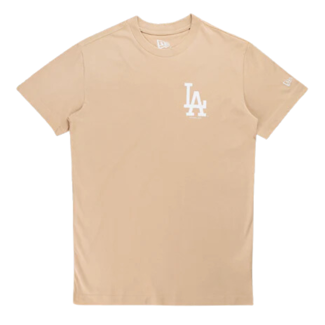 New Era Ss Tee Fw24 Essential Losdod Oat Milk