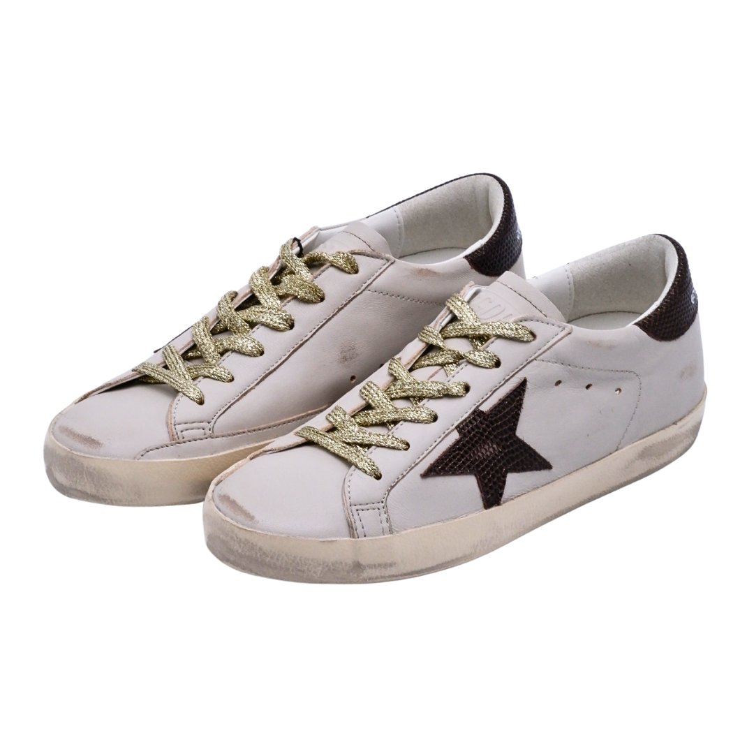 Golden Goose Lizard Printed Star Super-Star (Womens)