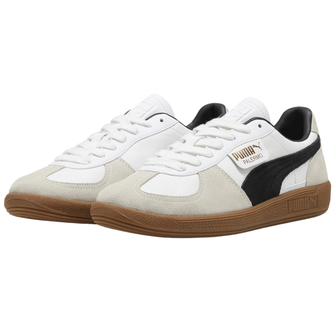 Puma Palermo Lth White Vapor Grey Gum (Mens)